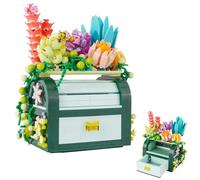 Oichy Succulent Treasure Box Jouets de Construction Ensembles de Blocs de Construction de Plantes artificielles Ensembles de Construction botaniques créatifs pour garçons et Filles (867 pièces)