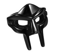 OIDEA Bague Homme Acier Masque Spartiate : Anneaux Hiphop Viking MF Doom Mask Ring Elmo Pagani Bijoux Viking Large Cadeau Garçon Punk Halloween Noël Argent Noir Taille 14-30, Acier inoxydable, Non