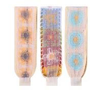 OIDEA Bandeau de maquillage et de lavage du visage : 3 pièces style pastoral sans compression et sans traction bande large bord crochet fleur bandeaux pleine taille pour femme ensemble d'accessoires