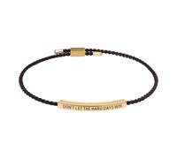 Oidea Bracelet avec inscription « Don't Let The Hard Days Win » - Bracelet de motivation pour homme et femme - En acier inoxydable - Réglable - Cadeau de Noël ou d'anniversaire, taille unique, Métal
