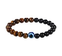 OIDEA Bracelet Extensible Lapis Lazuli pour Homme: Bracelet Réglable Pour Homme avec Pendentif Croix Chrétienne Catholique-Cadeau de Pâques