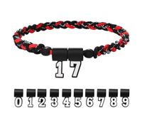 Oidea Collier de baseball multicolore en forme de croix : trois brins en silicone tressé avec pendentif en forme de croix, accessoires de baseball, cadeaux d'équipe goutte à goutte, one size, Métal