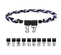 Oidea Collier de baseball multicolore en forme de croix : trois brins en silicone tressé avec pendentif en forme de croix, accessoires de baseball, cadeaux d'équipe goutte à goutte, one size, Métal