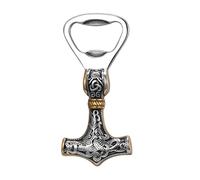 OIDEA Décapsuleur Acier Inoxydable Viking : Décapsuleur Marteau de Thor avec Motif Celtique - Cadeau Homme pour Père, Anniversaire ou Noël