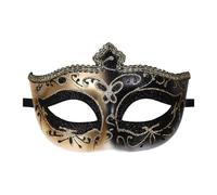 OIDEA Masque Carnaval Vénitien Plastique: Masques Femme Demi-visage Élégant Classique pour Déguisement Bal de Maquillage Mascarade Halloween- Cadeau Femme