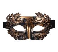 Oidea Masque de bal masqué pour homme : masques grecs romains rétro vintage fantôme de l'opéra masque Halloween Mascarade bal masqué fête masques bronze