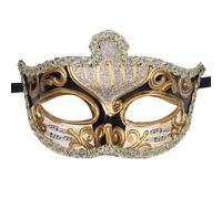 OIDEA Masque vénitien vintage pour homme : masque rétro pour carnaval, Mardi Gras, Halloween, costume musical, fête, bal masqué, masque vénitien, noir