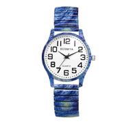 OIDEA Montre bracelet élastique bohème : bracelet extensible facile à lire, montre bohème décontractée à quartz analogique pour homme et femme, Ciel étoilé.