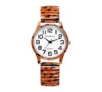OIDEA Montre Bracelet Extensible Unisexe: Montre Homme Femme Chapeau de Sorcière Élastique Analogique Quartz en Acier Inoxydable et Chiffres Arabes Faciles à Lire - Cadeau Halloween Anniversaire