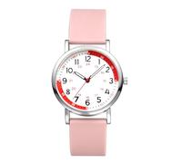 Oidea Montre d'infirmière pour femme médicale : montre analogique 12/24 heures, heure militaire, cadran facile à lire, pulsomètre, aiguille des secondes, abricot