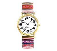 OIDEA Montre élastique Boho Femme : Montres rondes à quartz analogique pour femme Échelle grands chiffres arabes clairs et faciles à lire Bracelet en alliage - Cadeau de loisirs, Style 2, Bande