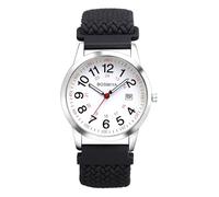 OIDEA Montre Homme Élastique Poignet : Analogique à Quartz Chiffres Arabes pour Lecture Facile Corde Tressée Calendrier - 24 Heures Montre Médicale Travail Unisexe, Couleur 14