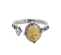 OIDIMS Bague de cocktail vintage Lilith pour homme et femme - Réglable - Personnalisable - Bague ouverte pour phalange - Bague tendance unique et confortable - Style gothique punk