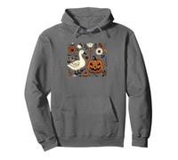 Oie avec Citrouille Halloween Night Sweat à Capuche