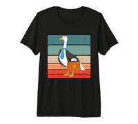 Oie d'affaires drôle Animal Oiseau Mode d'oie d'entreprise T-Shirt Haut de Gamme