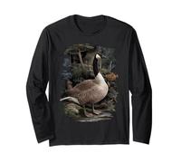 Oie du Canada Nature Motif d’Oiseau Oie Sauvage Canadienne Manche Longue