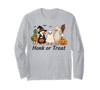 Oie Effrayant Drôle Fantôme Sorcière Momie Oie Con Halloween Manche Longue