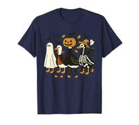 Oie effrayante Halloween Citrouille, fantôme, sorcière, Squelette T-Shirt