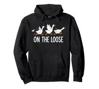 Oie en Liberté Course Drôle Fuite Design De Dessin Animé Sweat à Capuche