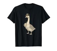 Oie Et Café Boire Chaud Mess Maman Animaux T-Shirt Graphique avec Valeur, Homme, Noir, L