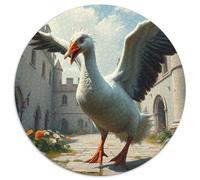 Oie Puzzle Rond 1000 Pièces animauxs Das Tier Wild animauxs Beast Enfants Voyage Célébrités Réduction du Stress 1000pcs (67.5x67.5cm)