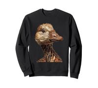 Oie Rustique avec brindilles Feuilles d'automne Animaux de la forêt Sweatshirt