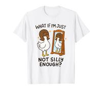 Oie surdimensionnée Vintage Bob Cut Not Silly Enough Funny T-Shirt