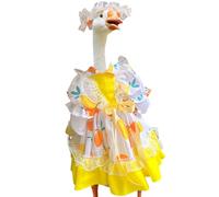 Oies colorées du porche - Costume de canard de printemps | Robe de grande oie blanche | Vêtement jaune coloré vêtements de canard | Art de terrasse résistant aux intempéries Décoration déco