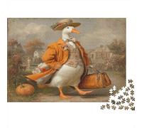Oies vêtues d'élégants Costumes aux Couleurs de l'automne 1000pcs (75x50cm) Puzzle pour Adultes -,Jouet De DIY