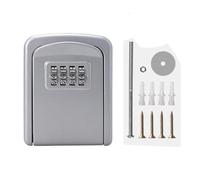 OIFAODAO, Boîte à clés avec Mot de Passe, Coffre-Fort résistant aux intempéries, adapté la Maison, l'usine, l'entreprise décoration, au Stockage Chantier, Cadeau ，Boîte à clés(Silver)