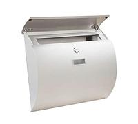 OIFAODAO, Boîte aux Lettres Murale verrouillable elliptique en Acier Inoxydable ，Boîte aux Lettres