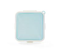 OIFAODAO, Boîtes à Bento en Silicone, boîte de rangement pain Sandwich, employé bureau étudiant, déjeuner Portable emporter, peut être chauffée,Boîte à lunch(Blue)