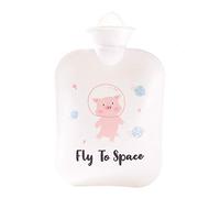 OIFAODAO, Bouillottes Bouillotte à Injection d'eau Portable réutilisable Classique en PVC de qualité supérieure, idéale for soulager la Douleur, Sac Chaude et Froide,Bouillotte(Blanc)