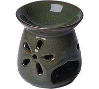 OIFAODAO, Brûleur d'huile Essentielle, diffuseur de Parfum en céramique Fait à la Main, aromatique, Chandelier ajouré for méditation du Yoga au Spa ,brûleur d'huile