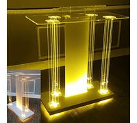 OIFAODAO, Chaire de Support Podium Transparente for Les églises, d'église avec Une Large Surface Lecture surélevée for Le Discours conférence Scolaire,Plateforme Debout(A)