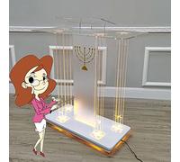 OIFAODAO, Chaires for églises, chaire de Bureau, Podium présentation Portable avec roulettes, pupitres roulants et podiums for Salle Classe,Plateforme Debout