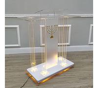 OIFAODAO, Chaires for églises, Podium Acrylique LED, Stand d'hôtesse, Roulant, Pulpitos Para Iglesias De Acrilico, for Salle de Classe,Plateforme Debout