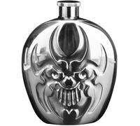 OIFAODAO, Coffret Cadeau Flacon Rond de 6 oz avec et Entonnoir dans Une boîte Noire fête Aventure en Plein air Whisky Liqueur Dure,Flacon de Poche