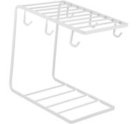 OIFAODAO Coupe d'eau, Arbre à tasses, 1 porte-gobelet en fer, égouttoir bouteilles verre, étagère de drainage for café, arbre, support tasse métal noir