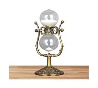 OIFAODAO, GlassDecoration ， Assistant de Gestion du Temps Sablier en métal Vintage 15 Minutes / 30 60 Grande Horloge Sable Antique rotative à 360 °,Sablier(Bronze,15 Minutes)