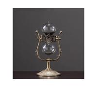 OIFAODAO, GlassDecoration ， Assistant de Gestion du Temps Sablier en métal Vintage 15 Minutes / 30 60 Grande Horloge Sable Antique rotative à 360 °,Sablier(Bronze Black,15 Minutes)