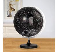 OIFAODAO, Globe Constellation 32 cm céleste Transparent Noir avec Lampe Globe Lumineuse de Bureau en Plastique for Enfants (Noir lumière),Globe