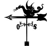 OIFAODAO, Indicateur de Direction du Vent, girouette Artisanale en métal, Outil Mesure la Silhouette, Ornement monté sur Le Toit, scène Ferme, décoration Jardin,Girouette(Flying Dragon)