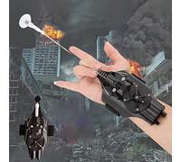 OIFAODAO Lanceur d'araignée, Jouet Lanceur de Toile Durable for Enfants, Gant Cosplay en Plastique, héros, Ensemble Jouets éducatifs Amusants for(Black)