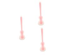 OIFAODAO Le Marteau de l'herbe, Marteau de Massage en Silicone Forme Violon for Un soulagement Complet du Corps, Portable et sûr for la Maison, Le Bureau Les Voyages(Pinkx3pcs,30x6x0.8cmx3pcs)