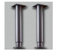 OIFAODAO l'eau soutient Les Jambes, Lot de 2 Pieds Support réglables for Meuble lavabo, canapé, Supports sous Plan sans perçage(Grijs,H 42 76cm(16.5" 30"))