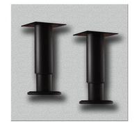 OIFAODAO l'eau soutient Les Jambes, Lot de 2 Pieds Support réglables for Meuble lavabo, canapé, Supports sous Plan sans perçage(Black,H 18 30cm(7" 11.8"))