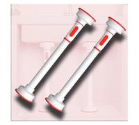 OIFAODAO l'eau soutient Les Jambes, Poteaux de Support réglables for Meuble-lavabo, canapé, Supports d'évier sous Plan, Tringle à Rideau, Pieds Meuble(2*H 85 150cm(33.5" 59"))