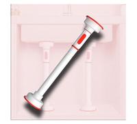 OIFAODAO l'eau soutient Les Jambes, Poteaux de Support réglables for Meuble-lavabo, canapé, Supports d'évier sous Plan, Tringle à Rideau, Pieds Meuble(H 85 150cm(33.5" 59"))