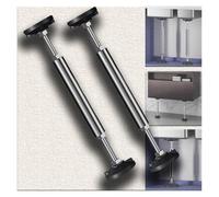 OIFAODAO l'eau soutient Les Jambes, Poteaux de Support réglables for Meuble sous-évier, canapé, Pieds sous lavabo, en Acier Inoxydable(2*H 22 37cm(8.7" 14.6"))